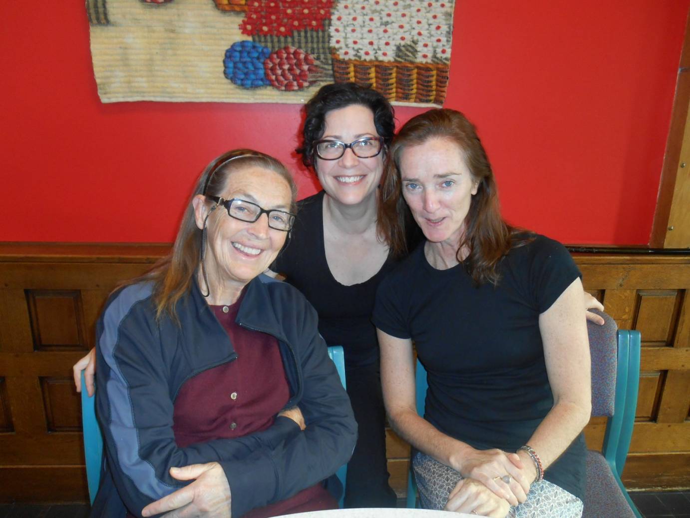 Nanette Hassall (Choreolab co-convenor), Clare Dyson and Sue Healey at the World Dance Alliance Global Summit